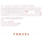 Travel 104+34 Cherry MX PBT Dye-subbed Keycaps Set for Mechanical Gaming Keyboard
